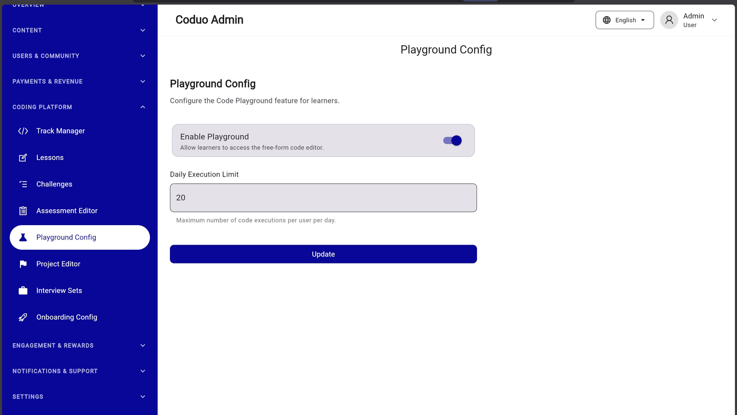 Coduo Admin Panel - Playground Config